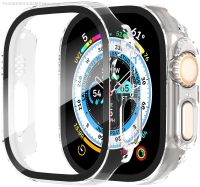 【CW】✱  Glass Case Ultra 49mm band smartwatch Bumper Screen Protector Tempered Cover iwatch series Accessories