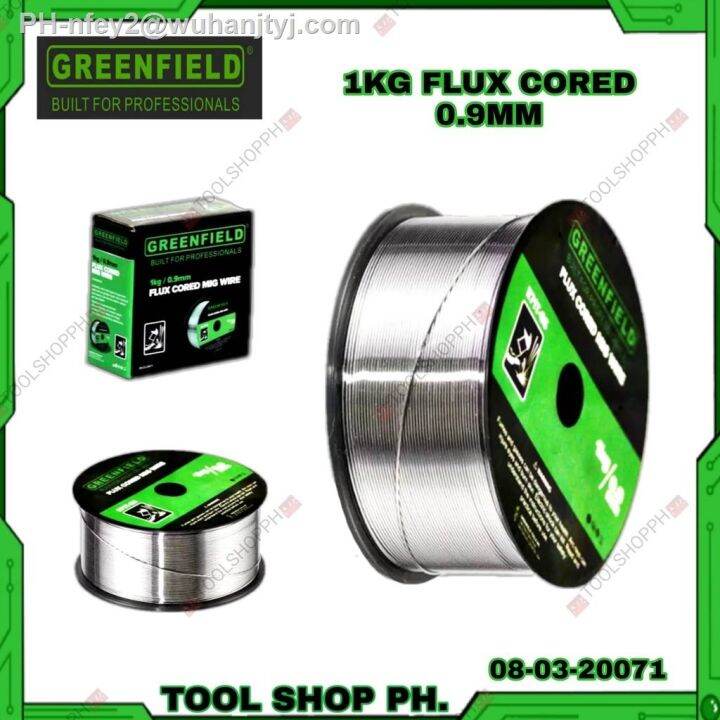 electrical wire ☊ GREENFIELD 1KG/0.9mm Metal GASLESS Flux Cored Mig