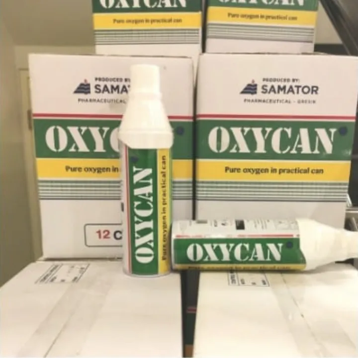 Oxygen Kaleng 500cc Alat Bantu Pernafasan Portable Oksigen Botol Oksigen Dalam Kaleng 