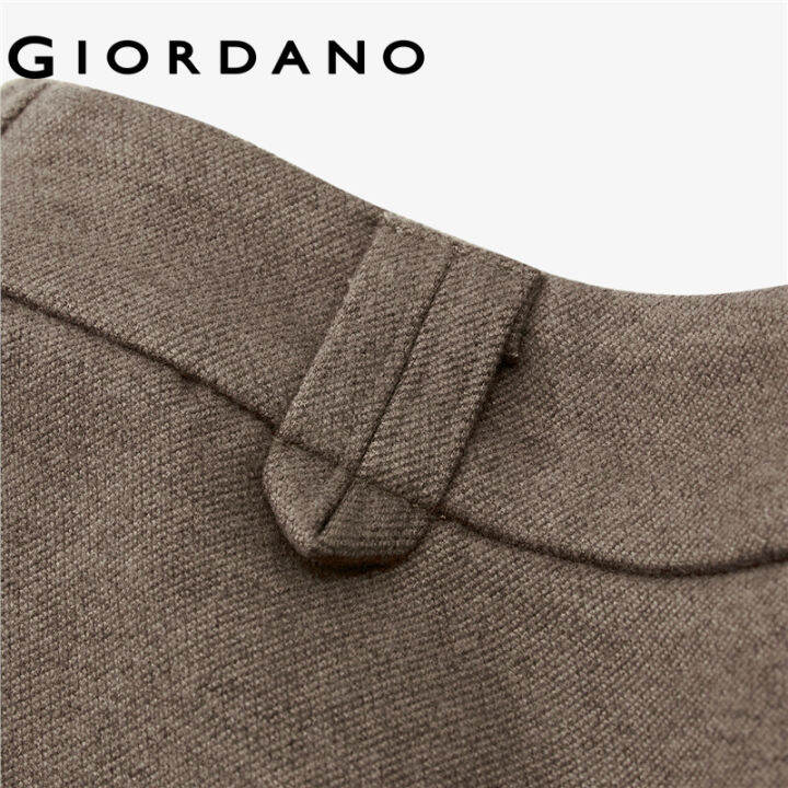 giordano-กางเกงขายาวผู้หญิง-กางเกงแฟชั่นผญ-ลุคทำงาน-free-shipping-18422002