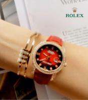 นาฬิกาข้อมือrolex - นาฬิกาสายหนัง มีช่องบอกวันที่  - ขนาดหน้าปัด 35 mm สินค้ามีถ่าน ผ้าเช็ค ถุงผ้าแถมให้นะคะ