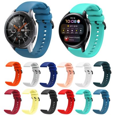 ☍ สายนาฬิกาซิลิโคนอ่อนนุ่ม 22 มม. สำหรับนาฬิกา Huawei 3 Pro สายยางกีฬาสายนาฬิกาสำหรับ Huawei Watch GT GT2 สายรัดข้อมือ