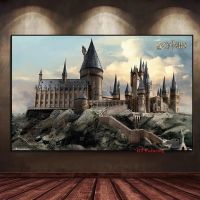 Classic Movie Harries Magic School Castle Poster Canvas Painting Wall Art Pictures Bedroom Kids Room Home Decor Cuadros Wall Décor