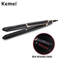 Kemei 2 In 1Digital Far-Infrared Porable Hair Straightener And Curler Ani Irons Flat Styling Tool Pro Straightening Curl Hair