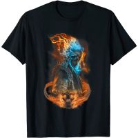 HOT ITEM!!Family Tee Couple Tee Adult Clothes Marvel Ghost Rider Flaming Chains City Portrait T-Shirt