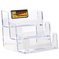 Desktop Business Card Holder Desk Shelf Box Storage 1 Pcs Multi-layer Transparent Exclusive For the Exhibition Plastic