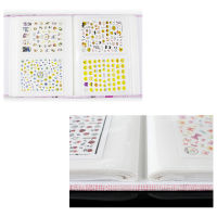 200 Slots 3D Nail Sticker Water Decal Collecting Albums Storage Holder Nail Art Display Showing Book Container Tool