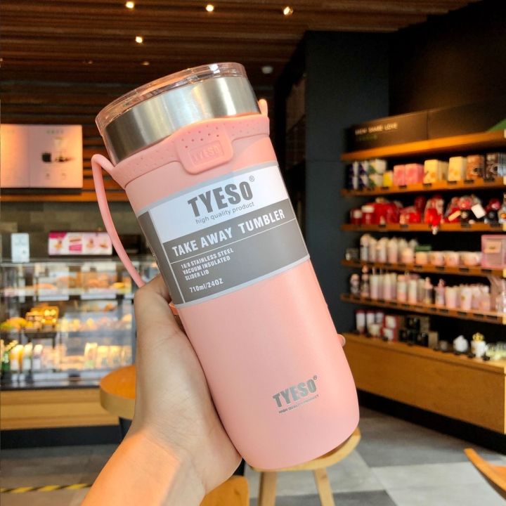 ของแท้-tyeso-แก้วฉนวนกันความร้อนคู่ถ้วย550มิลลิลิตร710มิลลิลิตรถ้วย-tyeso-ของขวัญฟรีด้วยสติกเกอร์-top1-cd