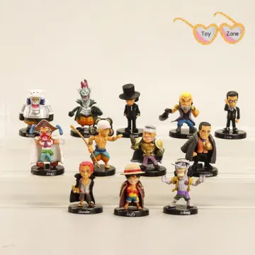 12Pcs Anime One Piece Action Figure Luffy Zoro Chopper Ace Hancock