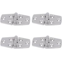 Marine 4 Pieces Stainless Steel Strap Hinge Door Hinge For Marine Boat Yacht 76 X 38 Mm Rafting Boating Accessories,Boat Marine Hatch Compartment Hinges