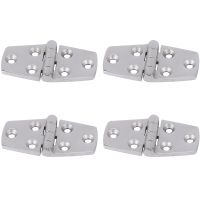 Marine 4 Pieces Stainless Steel Strap Hinge Door Hinge For Marine Boat Yacht 76 X 38 Mm Rafting Boating Accessories,Boat Marine Hatch Compartment Hinges