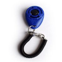 Dog Training Clicker Plastic Whistle Elastic Adjustable Wrist Stop Barking Dogs Aid