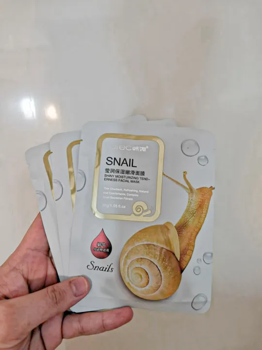 Rorec Anti Aging SNAIL Face Sheet Snail Face Sheet Snail Face Mask