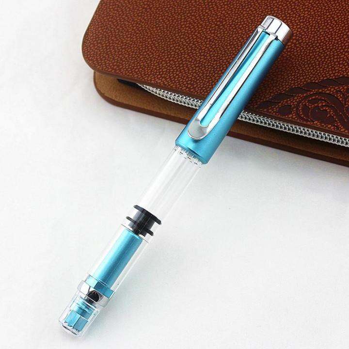 Fountain Pen Wing Sung 698 Transparent Piston Fountain Pen Demonstrator ...