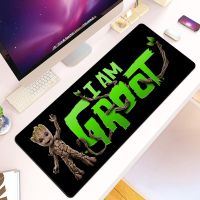 ✌ Marvel I Am Groot Mousepad HD Printing Computer Gamers Locking Edge Non-slip Mouse Pad XXL90x40cm Keyboard PC Desk Pad