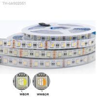 ☾▣ LED Strip light 4IN1 RGBW 5050 60leds 96Leds/m 4 Colors in 1 chip RGB WW flexible Led Tape Light DC 12V 24V String 3M tape 1/5m