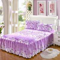 Bed cover Thick bed skirt with pillowcase Non-slip bedspread luxury bedspreads bed spread bed skirt king size