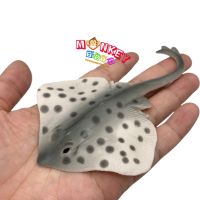 Monkey Toys - โมเดลสัตว์ Cowtail stingray กระเบน หางวัว เทาจุด ขนาด 11.50 CM (จากหาดใหญ่)