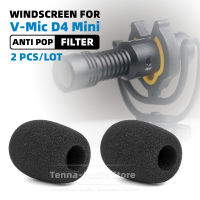 Windproof Pop Filter Shield Foam สำหรับ Deity V-Mic D4 D 4ไมโครโฟนขนาดเล็กกระจกฟองน้ำบันทึกบนกล้อง Mic Windshield