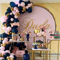 121pcs Matte Navy Blue Balloon Arch Garland Kit Wedding Decoration Pink Gold Ballon Baby Shower Gender Reveal Birthday Decor