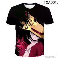 2023 New New summer One-Piece T shirt men Japanese Anime Luffy Cotton Tshirt men loose casual top tee men clothes tee shirt homme（free custom NAME&amp;LOGO) Summer Fashion T-shirt