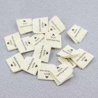 50PCS Handmade with Love Garment Cloth Labels Diy Handmade Sewing Clothes Tag Clothing Accessories for Jeans Bags Shoes Labels Labels