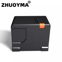 ZHUOYMA เครื่องพิมพ์80เครื่องพิมพ์ใบเสร็จเทอร์เน็ตเครื่องพิมพ์ USB POS โดยมีตัวตัดอัตโนมัติใช้กล่องใส่เงินบลูทูธ