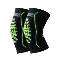 Elastic Sports Knee Pads Marathon Running Jogging Nylon Green Knee Pads Unisex Sports Protective Gear Black