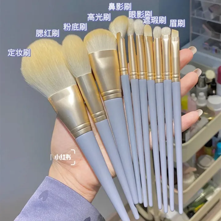 high-end-original-8pcs-makeup-brush-set-portable-short-ultra-soft-travel-size-beginner-blush-brush-eyeshadow-brush-beauty-makeup-tools