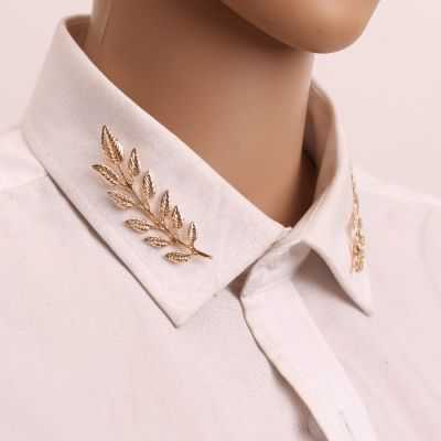 Korean jewelry wind retro tree men and women universal brooch leaf shirt suit collar wholesale Pins And Brooches Lapel Pin