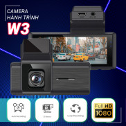 Camera hành trình ô tô W3 kết nối điện thoại, tích hợp cam lùi