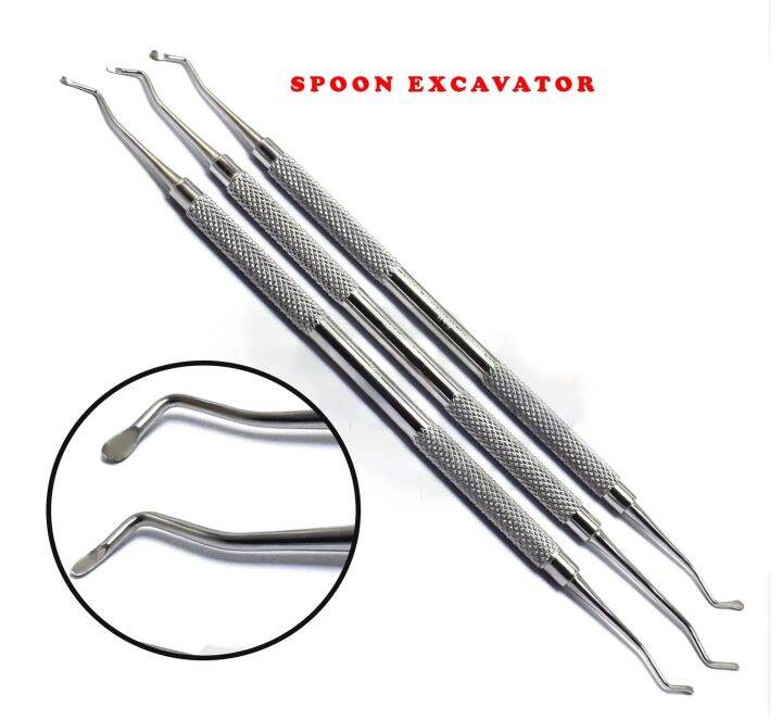 Dental Excavator Dental use instruments Stainless Steel. Lazada