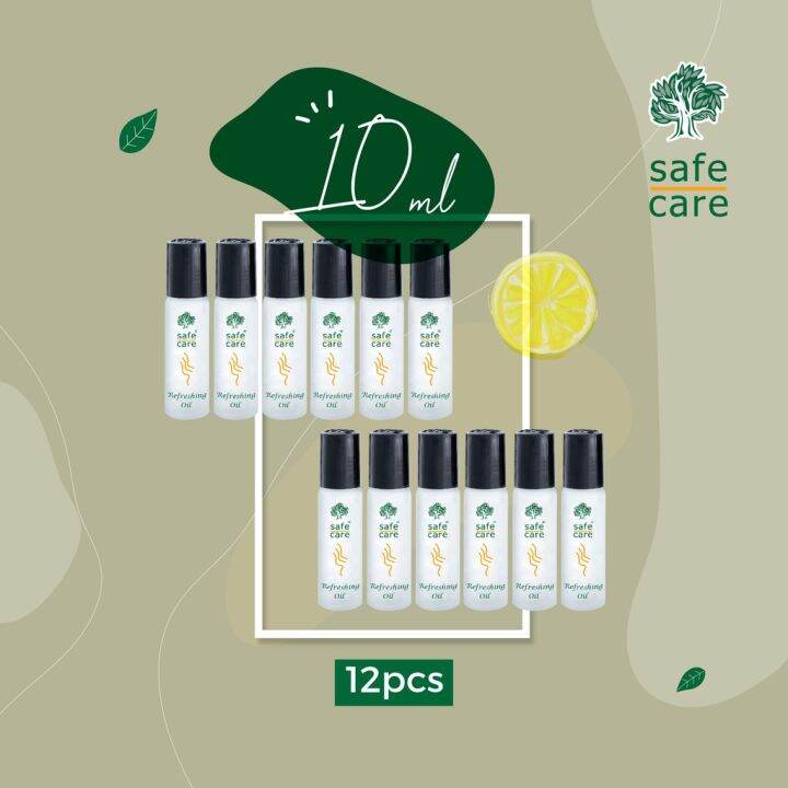 Safe Care Refreshing Oil ขนาด 10 มล 12 ขวด Lazada.co.th