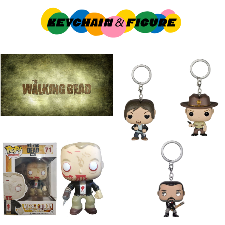 the-dead-pop-walking-negan-daryl-merle-figures-keychains-decorations