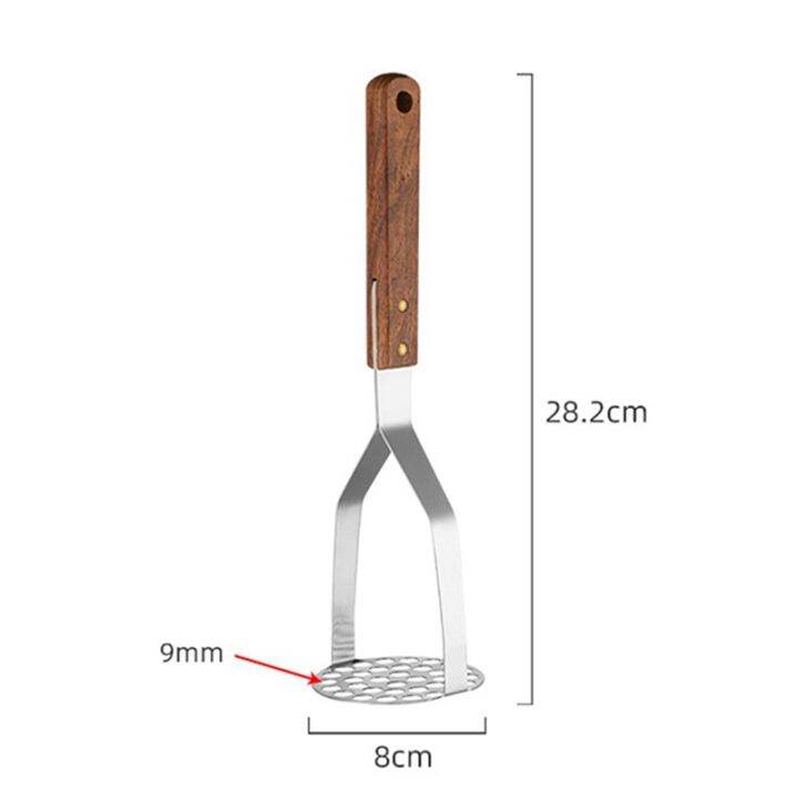 2-piece-potato-mashers-wooden-handle-masher-ricer-tool