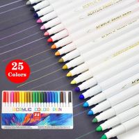 21/25 Colors Permanent Acrylic Paint Marker Pen Set For Ceramic Rock Glass Porcelain Mug Wood Fabric Canvas Painting