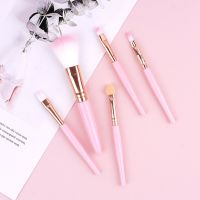 5Pcs/Set Foundation Blush Makeup Brushes Soft Foundation Brushes Cosmetic Travel Handle Face Make Up Eye Shadow Make Up Makeup Brushes Sets