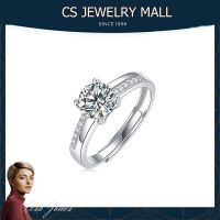 (เพชรแท้100%) CS JEWELRY แหวนน้ำพุเพชรเทรวี่ แหวนคู่ปรับขนาดได้ค่ะ มาพร้อมใบรับรอง กล่อง ปลอมหนึ่งจ่ายสาม