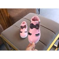 Girls leather light luminous shoes 1-7 years old kids casual shoes