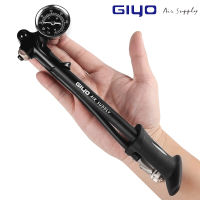 GIYO GS-02D Foldable 300psi High-pressure Bike Fork Air Shock Pump with Gauge for Fork &amp; Rear Suspension Tire Tyre MTB Bicycle