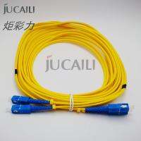 【In Stock】 nojfea Jucaili 1 PC Printer Sc/sc Fiber Cable UPC Simplex 3.0มม. PVC Double Core Fiber Patch Cable สำหรับเครื่องพิมพ์ขนาดใหญ่