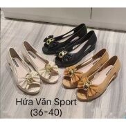 GIÀY NHỰA NỮ MỚI 2213-2 NƠ ba màu đẹp
