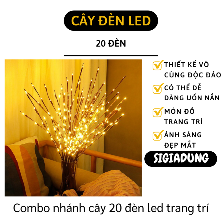 Nhánh cây đèn led - Combo 20 Đèn led pháo hoa kiểu nhánh cây - Đèn ...