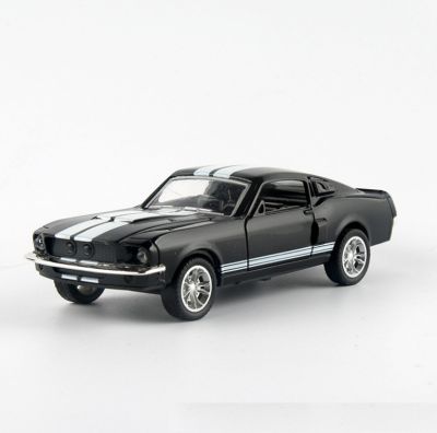 For Ford Mustang GT 1967 GT500 Return Alloy Car Toy Model Childrens Toy Car Model Display Gift