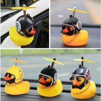 【CC】△  Car Rubber With Helmet Broken Wind Pendant Small Dashboard Ornaments Glasses