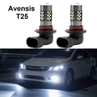 2ชิ้นสำหรับโตโยต้า Avensis Saloon อสังหาริมทรัพย์ T25 2003-2008 Led ด้านหน้าตัดหมอกหลอดไฟอุปกรณ์เสริมในรถยนต์ Canbus