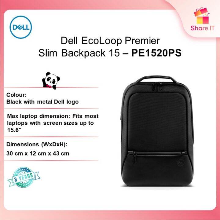 Dell EcoLoop Premier Slim Backpack 15 PE1520PS Lazada