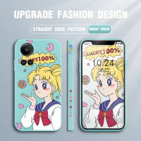 Mop เคส Mall สำหรับ OPPO Reno10 Pro 5G เคสโทรศัพท์ดีไซน์ด้านข้างลาย Super Sailor Moon เคสป้องกันกล้องคลุมทั้งหมดปลอกซิลิโคนน้ำรูปแบบขอบสี่เหลี่ยม