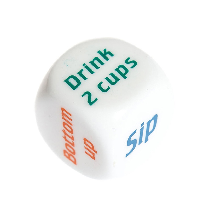 Drink Drinking Sip Dice Roll Decider Die Game Party Bar Club Pub Gift Toy SP 