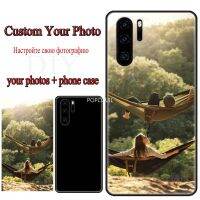 Customized Personalized Phone Case for Huawei P40 P20 P30 Pro Plus Lite Mate 10 9 Soft TPU Cover Design Picture Name Back Photo Electrical Safety